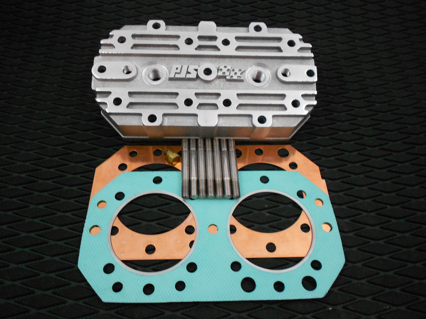 PJS High Compression Cylinder Head For 550 JS & SX Kawasaki Jetski Piston Port & Reed  Engines