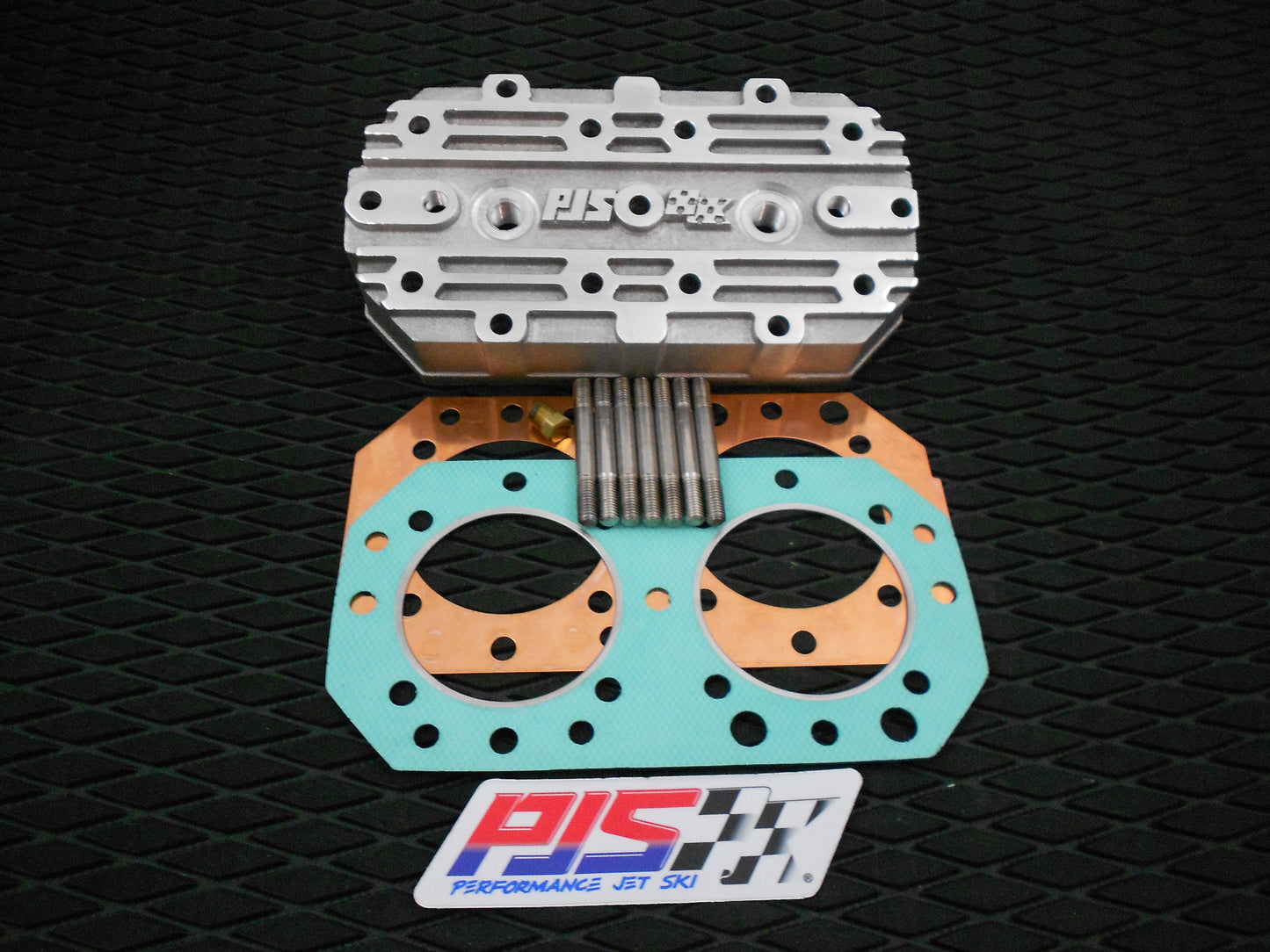 PJS High Compression Cylinder Head For 550 JS & SX Kawasaki Jetski Piston Port & Reed  Engines